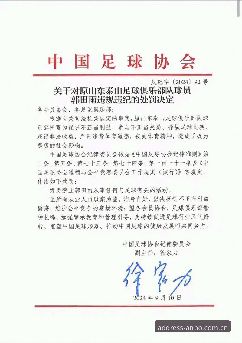 中国足协第三批禁足名单详解——65人受罚，17人终身禁赛
